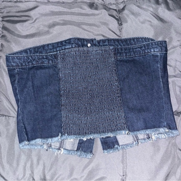 Lone Star Y2K Denim Tube Top - Picture 3 of 3